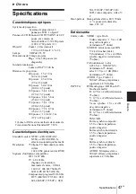 Preview for 101 page of Sony PX35 Operating Instructions Manual