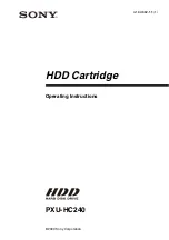 Sony PXU-HC240 Operating Instructions Manual preview