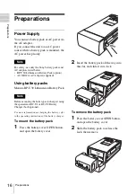 Preview for 16 page of Sony PXU-MS240 Operating Instructions Manual