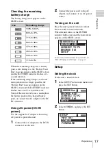 Preview for 17 page of Sony PXU-MS240 Operating Instructions Manual