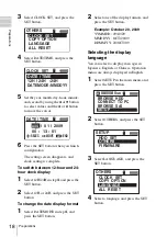 Preview for 18 page of Sony PXU-MS240 Operating Instructions Manual