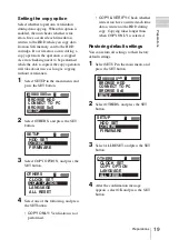 Preview for 19 page of Sony PXU-MS240 Operating Instructions Manual