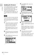 Preview for 20 page of Sony PXU-MS240 Operating Instructions Manual