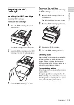 Preview for 21 page of Sony PXU-MS240 Operating Instructions Manual