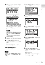 Preview for 23 page of Sony PXU-MS240 Operating Instructions Manual