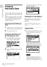 Preview for 26 page of Sony PXU-MS240 Operating Instructions Manual