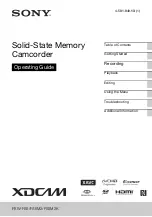 Preview for 1 page of Sony PXW-FS5 Operating Manual