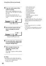 Preview for 62 page of Sony PXW-FS5 Operating Manual