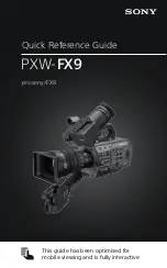 Sony PXW-FX9 Quick Reference Manual preview
