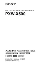 Sony PXW-X500 Manual preview