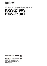 Предварительный просмотр 1 страницы Sony PXW-Z190T Service Manual