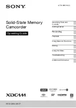 Preview for 1 page of Sony PXW-Z90T Operating Manual