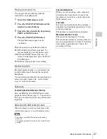 Preview for 27 page of Sony PXWZ100 Operating Manual