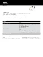 Sony RC-202iPV Specifications preview