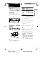 Preview for 7 page of Sony RCD-W1 Operating Instructions  (primary manual) Operating Instructions Manual