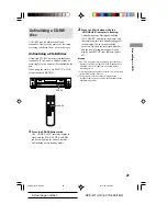 Preview for 21 page of Sony RCD-W1 Operating Instructions  (primary manual) Operating Instructions Manual