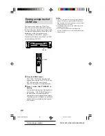 Preview for 22 page of Sony RCD-W1 Operating Instructions  (primary manual) Operating Instructions Manual