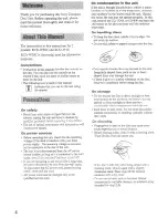 Preview for 4 page of Sony RCD-W50C - Cd/cdr Recorder/player Operating Instructions Manual