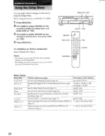 Предварительный просмотр 28 страницы Sony RCD-W50C - Cd/cdr Recorder/player Operating Instructions Manual