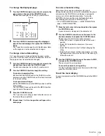 Preview for 62 page of Sony RCP-750 Operating Instructions Manual