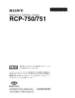 Preview for 76 page of Sony RCP-750 Operating Instructions Manual