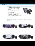 Sony RDH-SK8iP Specifications preview