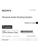 Sony RDO-X500iP Reference Manual предпросмотр