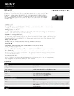 Sony RDP-M15iP Specifications preview