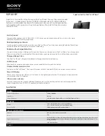 Preview for 1 page of Sony RDP-M15iP Specifications