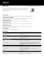 Preview for 1 page of Sony RDP-M5iPSIL Specifications