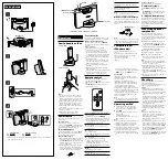 Предварительный просмотр 2 страницы Sony RDP-M7iPN Operating Instructions