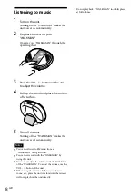 Preview for 8 page of Sony RDP-NWR100 Operating Instructions Manual