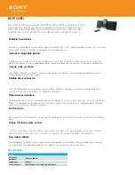 Sony RDP-T50IPN Specifications preview