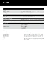 Preview for 2 page of Sony RDP-V20iPBLK Specifications