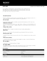 Preview for 1 page of Sony RDP-X30IP Specifications