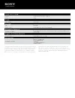 Preview for 2 page of Sony RDP-X30IP Specifications