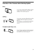 Preview for 9 page of Sony RDP-XA700iP Operating Instructions Manual