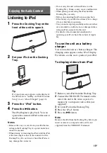 Preview for 19 page of Sony RDP-XA900IP Operating Instructions Manual