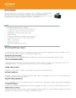 Preview for 1 page of Sony RDP-XF300iPN Specifications