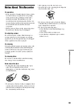 Preview for 83 page of Sony RDR-GX210 Operating Instructions Manual