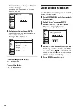 Предварительный просмотр 76 страницы Sony RDR-GX255 Operating Instructions Manual