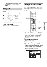 Preview for 55 page of Sony RDR-GX257 Operating Instructions Manual