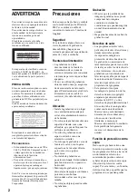 Предварительный просмотр 2 страницы Sony RDR-GX300 (French) Manual De Instrucciones