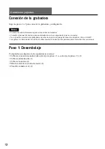 Предварительный просмотр 12 страницы Sony RDR-GX300 (French) Manual De Instrucciones