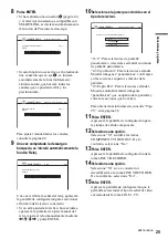 Предварительный просмотр 25 страницы Sony RDR-GX300 (French) Manual De Instrucciones