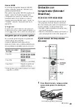 Предварительный просмотр 45 страницы Sony RDR-GX300 (French) Manual De Instrucciones