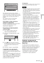 Предварительный просмотр 47 страницы Sony RDR-GX300 (French) Manual De Instrucciones