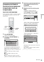 Предварительный просмотр 49 страницы Sony RDR-GX300 (French) Manual De Instrucciones