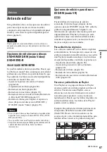 Предварительный просмотр 67 страницы Sony RDR-GX300 (French) Manual De Instrucciones