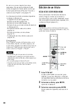 Предварительный просмотр 68 страницы Sony RDR-GX300 (French) Manual De Instrucciones